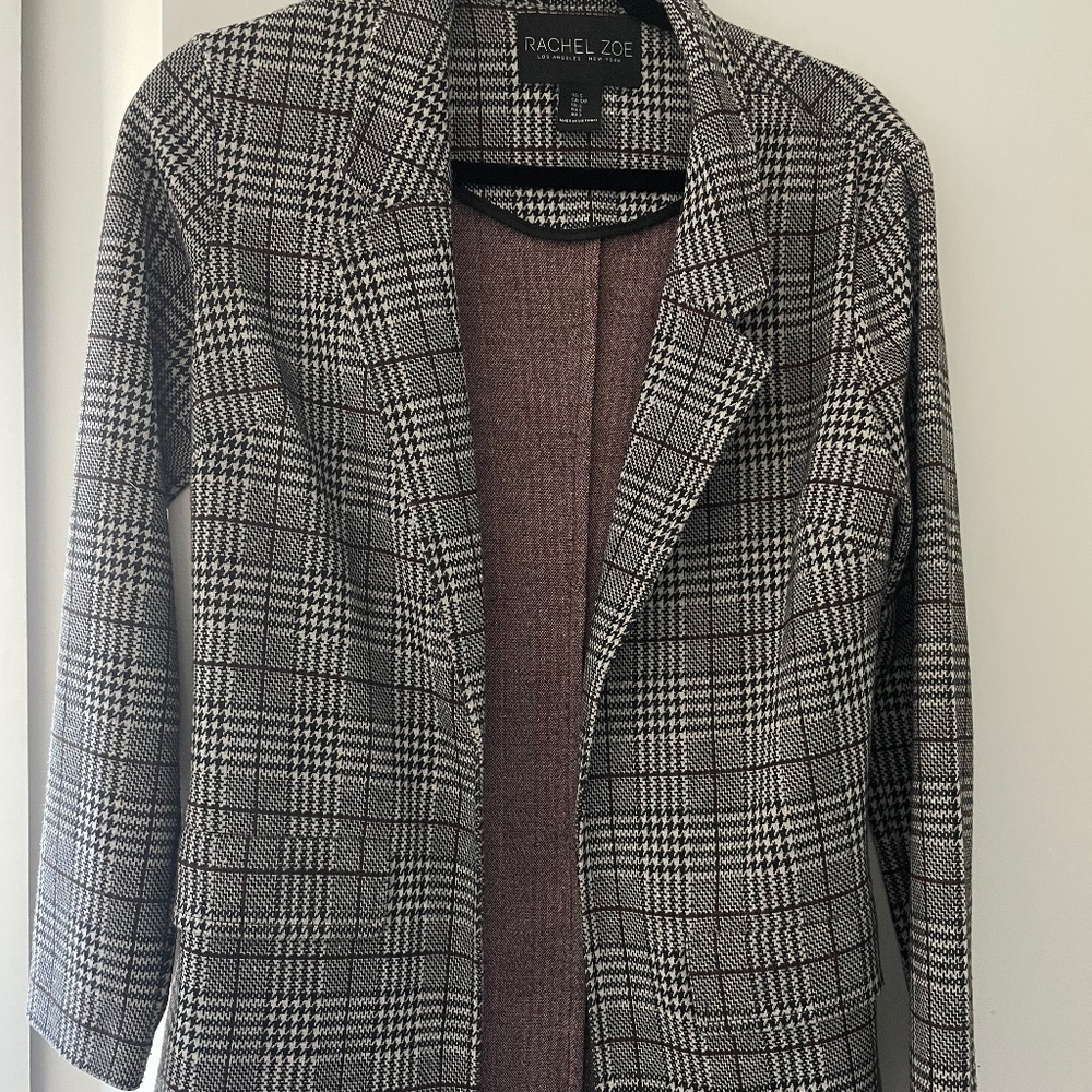 Plaid blazer size small womens